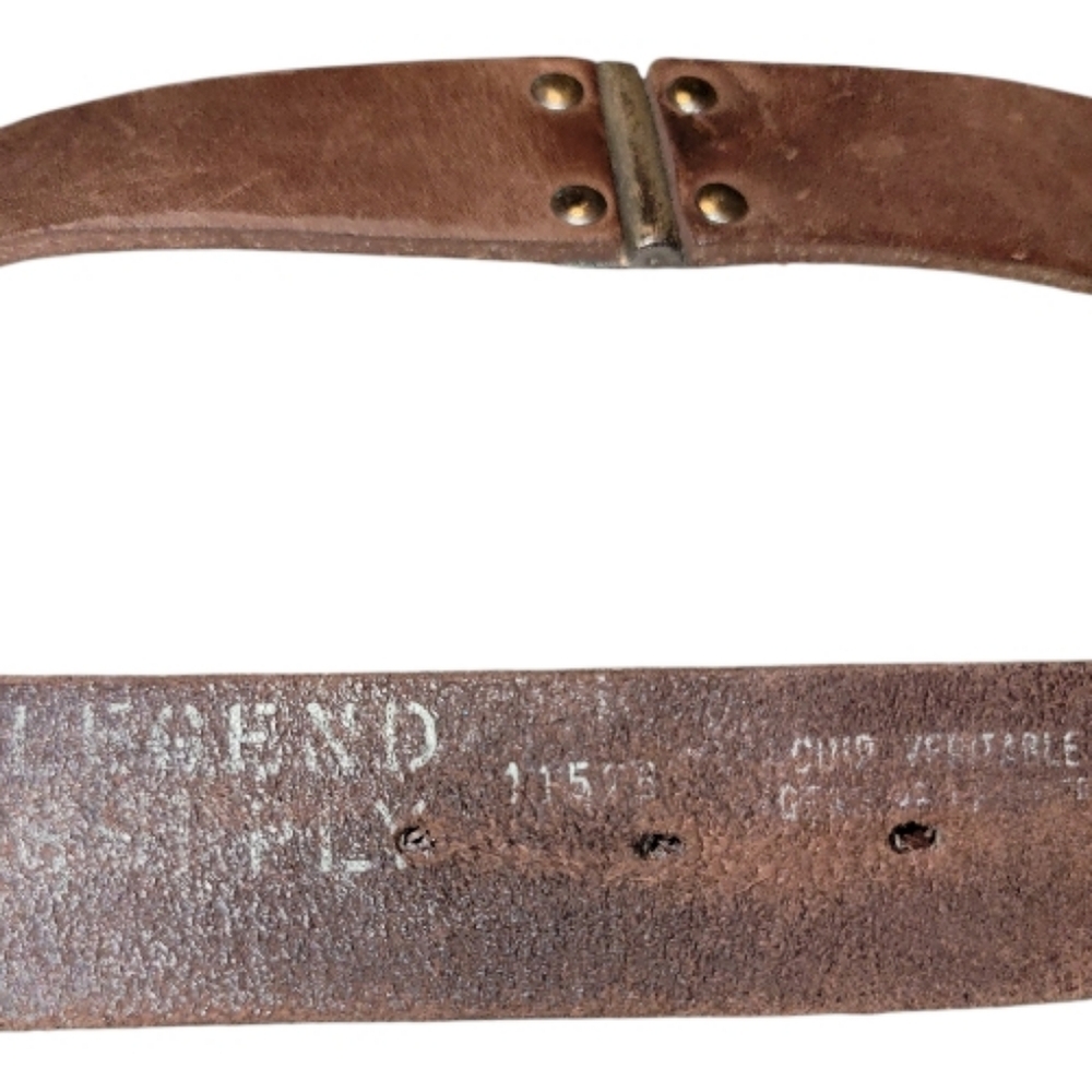 LGND Supply Co. Men’s Distressed Brown Leather Belt Size 34 Made in Canada - Picture 7 of 7